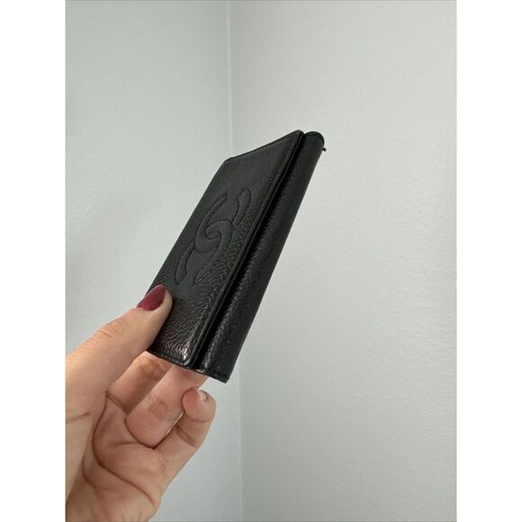 Chanel Black Caviar Logo Key Holder - Picture 8 of 11